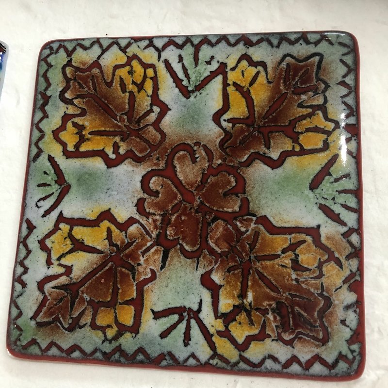Well known for her lampwork beads and other glass creations, Fayetteville artist Denise Lanuti has added a new style of glass called batik to her repertoire. (Courtesy Photo)