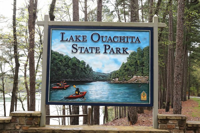 Lake Ouachita State Park was completely closed to the public on Friday. - Photo by Richard Rasmussen of The Sentinel-Record