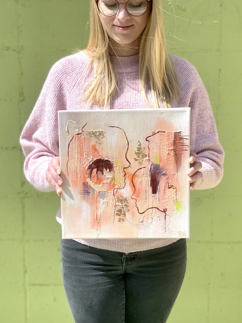 Artist Blakeley Knox titles her paintings based on her moods. This one is called "Acceptance." Knox has put her talents to work in her fight for mental health -- and has decided to talk about it. (Courtesy Photo)