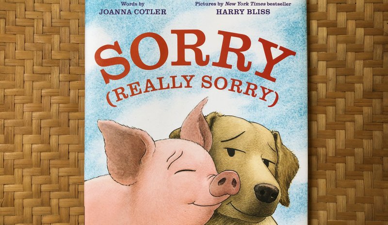 Sorry (Really Sorry) by Joanna Cotler, illustrated by Harry Bliss (Philomel Books, April 7), ages 4-8, 32 pages, $17.99. (Arkansas Democrat-Gazette/Celia Storey)