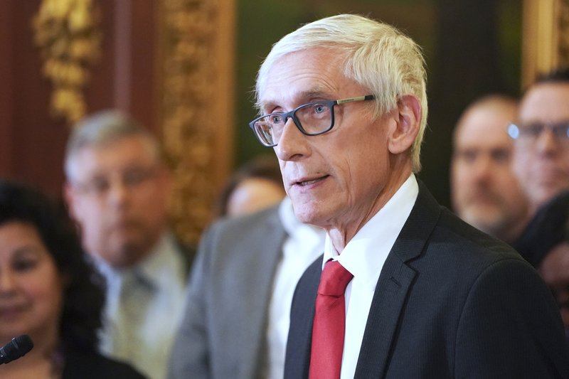 The Associated Press NEWS CONFERENCE: In this Feb. 6 file photo, Wisconsin Gov. Tony Evers holds a news conference in Madison, Wis. Wisconsin Democratic Gov. Tony Evers' administration is moving ahead with plans to buy 10,000 ventilators and 1 million protective masks in the fight against the coronavirus. The effort comes after Evers' administration had clashed with Republican lawmakers over whether he needed their permission to make such purchases.