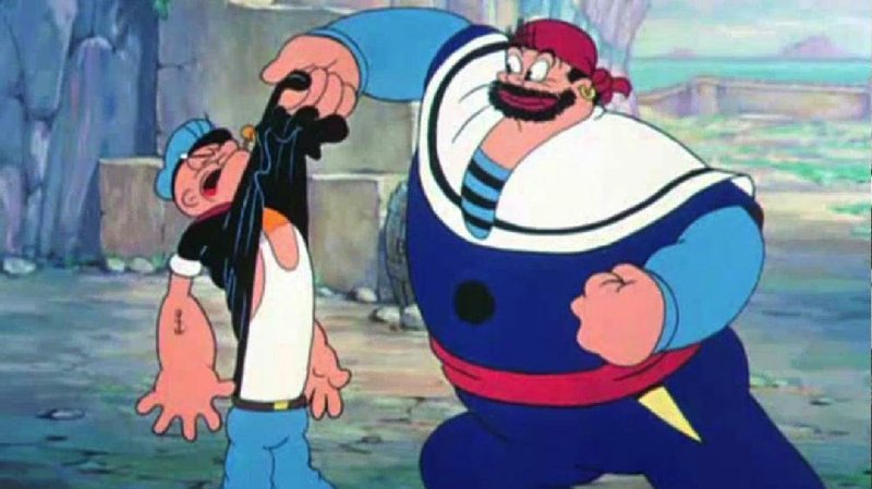 A cel from the animated short Popeye Meets Sinbad the Sailor is now streaming on the Library of Congress website or through its more limited, curated selections on YouTube.