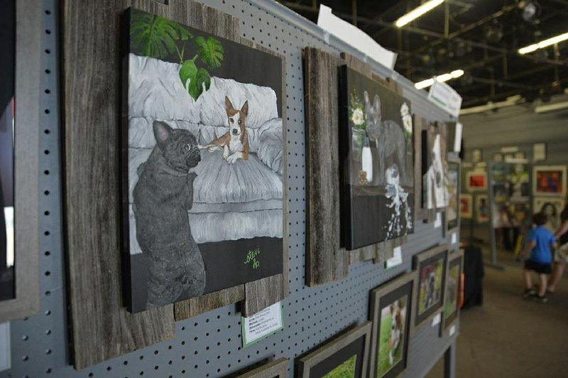A May 18, 2019, Banner-News file photo shows a display of the 69th Annual Art Show at Magnolia Arts. 
