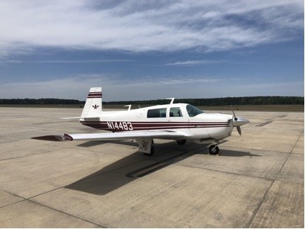 This Mooney M20F successfully completed an emergency landing at the South Arkansas Regional Airport at Goodwin Field Thursday afternoon after the plane’s pilot detected smoke in the cabin. Neither the pilot nor passenger were injured in the incident.