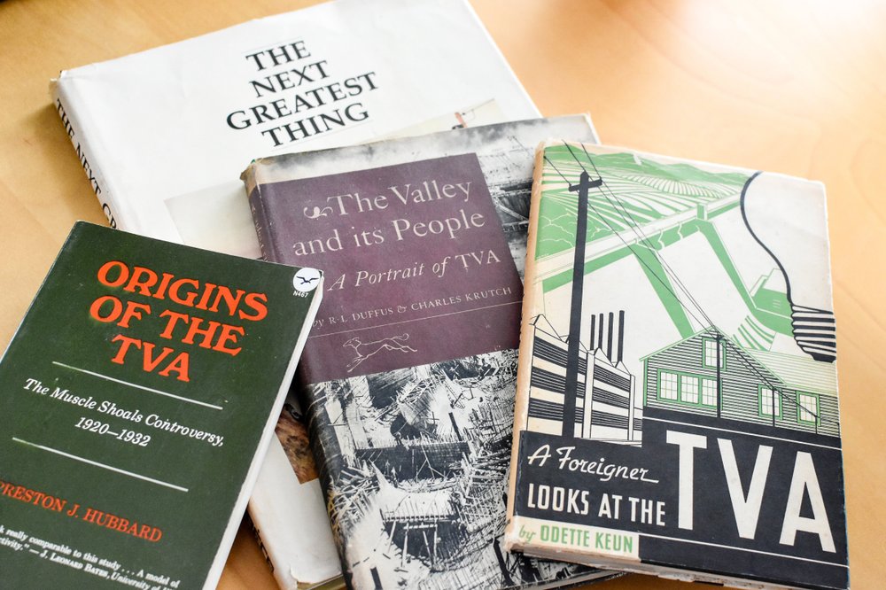 These are a few of the books Mark Barr used for research for his book Watershed.
(Special to the Democrat-Gazette/Kristi McKim)