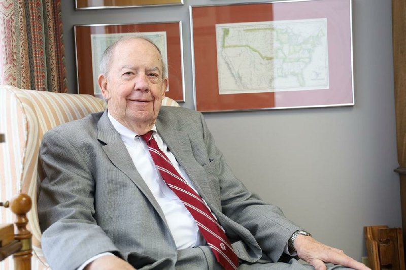 John Gill, a lawyer, author and longtime advocate for Methodist Family Services in Little Rock, has been involved with the organization for more than 50 years. “Methodist [Family Services] has a golden future as far as I’m concerned,” he says. (Special to the Democrat-Gazette/Dwain Hebda) 
