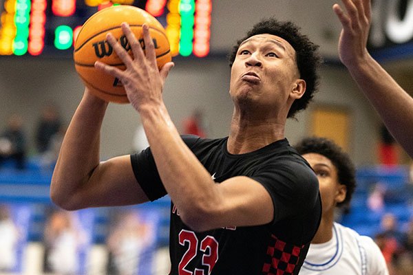 Fort Smith Northside center Jaylin Williams is shown during a game against Bryant on Friday, Feb. 7, 2020, in Bryant. 