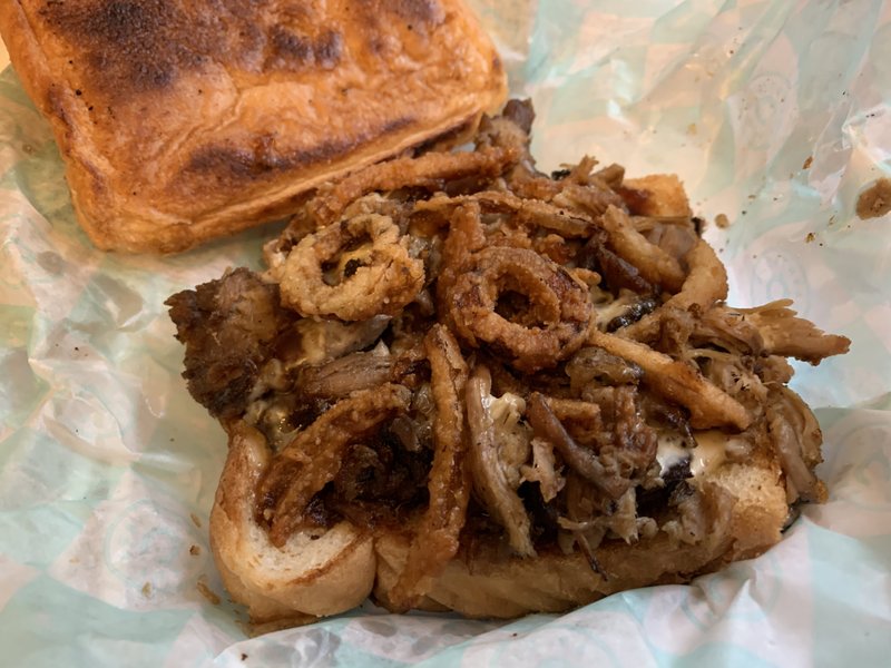 The Brisket Melt sandwich is a recent addition to the menu at Cathead's Diner.

(Arkansas Democrat-Gazette/Eric E. Harrison)