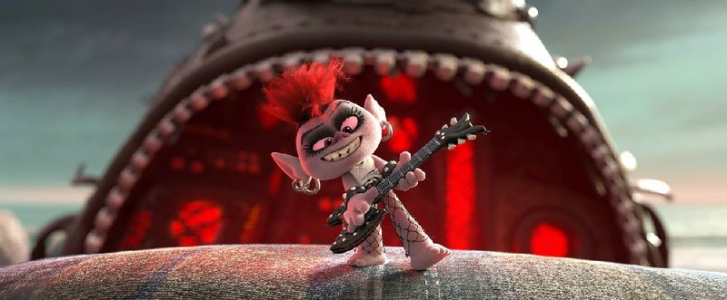 Barb (voiced by Rachel Bloom), queen of the hard-rock Troll tribe, is determined to play a chord so powerful that her rock will obliterate all other musical genres in Trolls World Tour.
