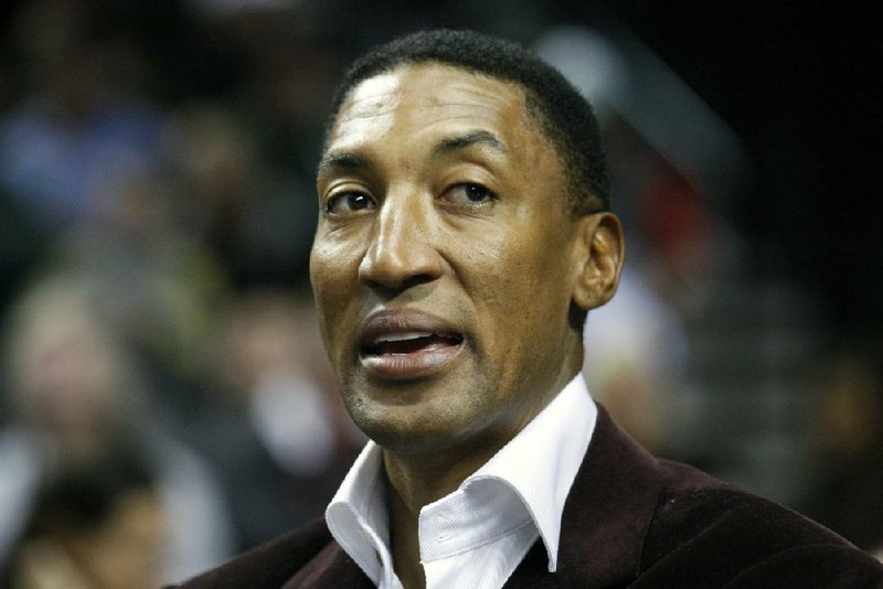 FILE- This March 1, 2012 file photo shows former NBA player Scottie Pippen during an NBA basketball game in Portland, Ore. Authorities are investigating a fight involving the former Chicago Bulls star and a man outside a popular Malibu sushi restaurant Sunday, June 23, 2013. (AP Photo/Rick Bowmer, File)