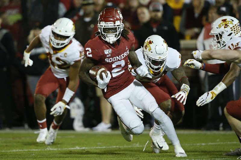 CeeDee Lamb, who was selected by the Dallas Cowboys with the 17th pick of the NFL Draft on Thursday, had 62 receptions for 1,327 yards and 14 touchdowns at Oklahoma last season.
(AP/Sue Ogrocki)
