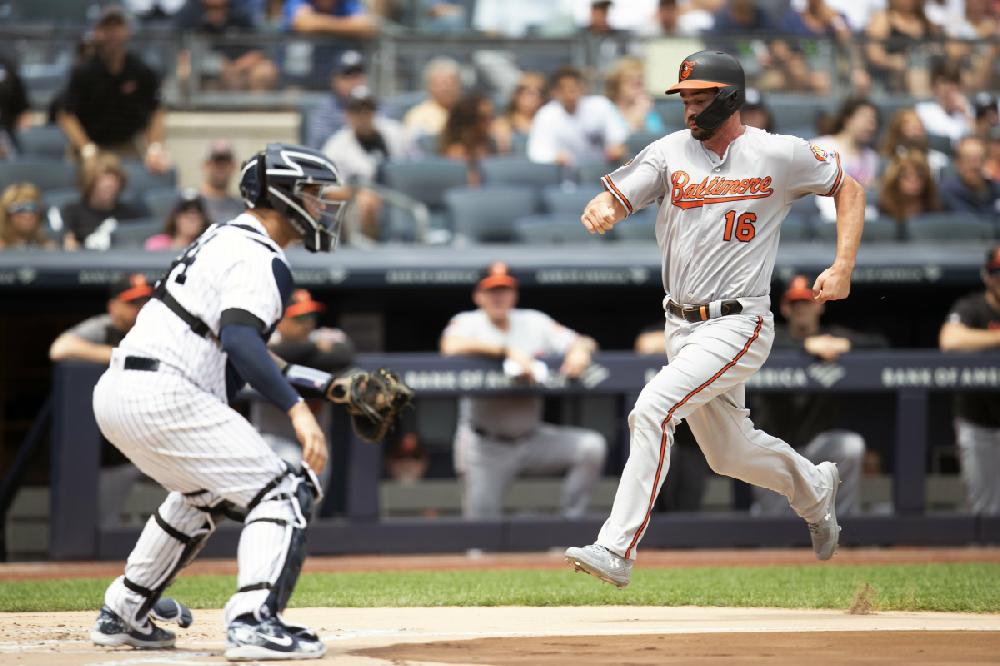 Trey Mancini leaving the hospital after completing six months of