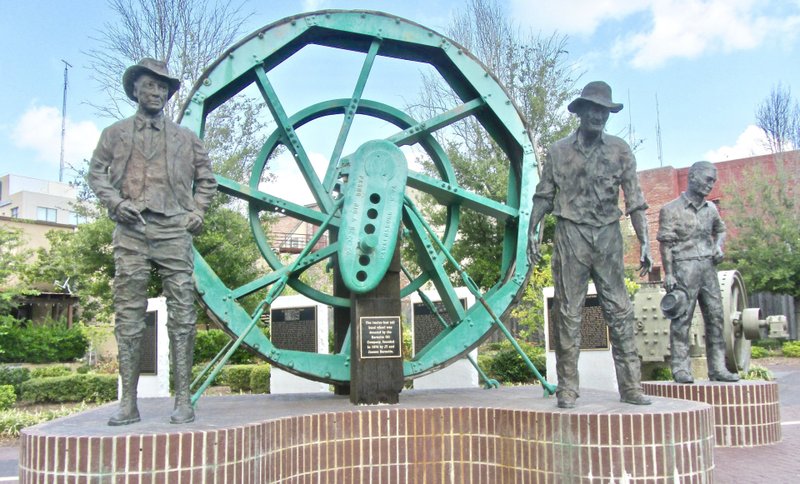 The sculpture at Oil Heritage Park in downtown El Dorado is shown at that city's virtual tour.

(Special to the Democrat-Gazette/Marcia Schnedler)