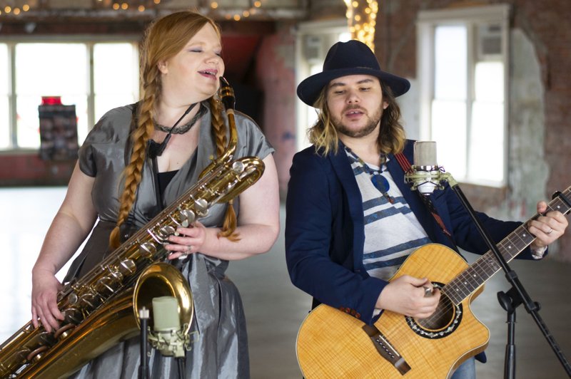 Husand and wife duo Chris Long and Veronica Wirges, who perform as Monsterboy, are finding solace in their weekly livestreams as the covid-19 pandemic rages on. The couple have entered a video into the NPR Tiny Desk Concert Competition.

(Special to the Democrat-Gazette/Brian Chilson)