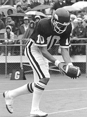 Steve Cox earned 10 combined letters in football, basketball, and outdoor track and field at Charleston High School in the 1970s. He played college football at Tulsa and Arkansas and in the NFL for eight years, where he helped the Washington Redskins to a Super Bowl championship.