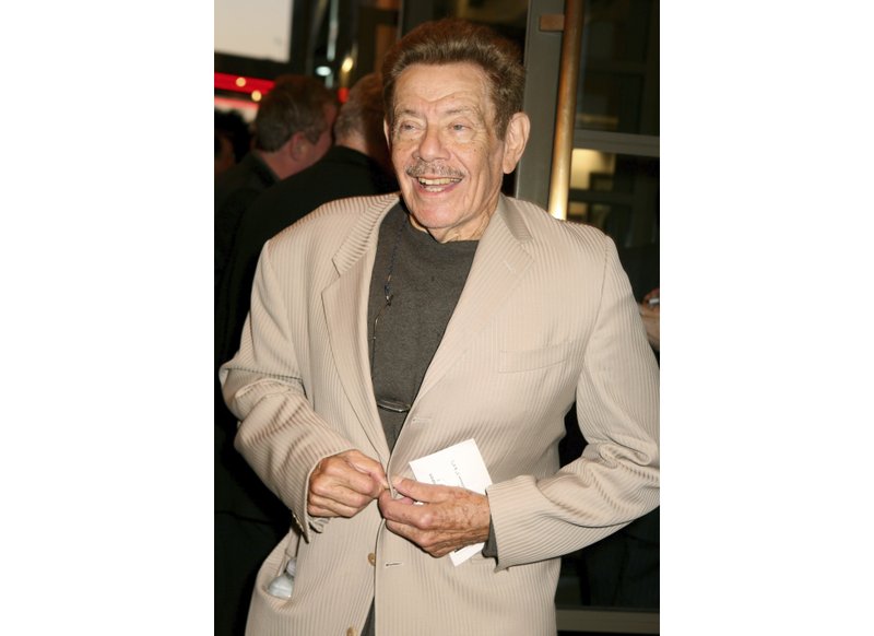 FILE - In this Oct. 4, 2007, file photo, actor Jerry Stiller arrives to the Broadway opening of Manhattan Theatre Club's &quot;Mauritius,&quot; in New York. Comedian veteran Stiller, who launched his career opposite wife Anne Meara in the 1950s and reemerged four decades later as the hysterically high-strung Frank Costanza on the smash television show &#x201c;Seinfeld,&#x201d; died at 92, his son Ben Stiller announced Monday. (AP Photo/Diane Bondareff, File)