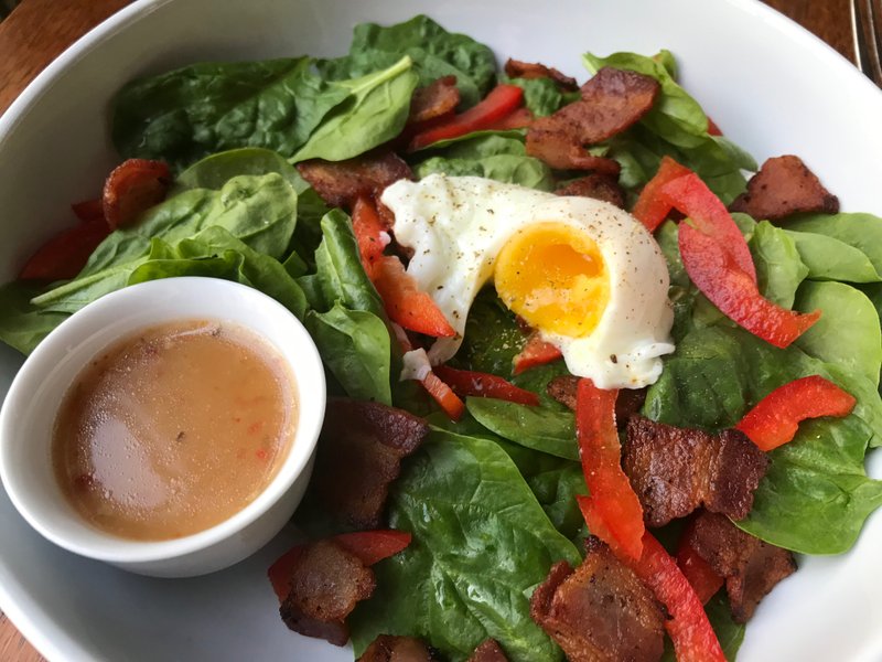 Spinach, Bacon, Poached Egg Salad (Arkansas Democrat-Gazette/Kelly Brant)