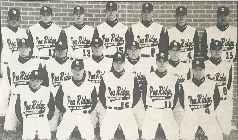 TIMES file photograph The senior high Blackhawk baseball team in 2000 included, back row: assistant coach Wayne Wood, Mark Pippen, Ben Sebree, Brett Reynolds, Michael Easterling, Wesley Anderson and coach John E. King; middle row: Daniel Stewart, T.J. Rogers, Josh Bachler, Nick Lamer, Jonathan Woodward and Scott Spivey; front row: manager Matt Henson, Justin Graham, Chase Davis, Chad Davis and Anthony Mader.