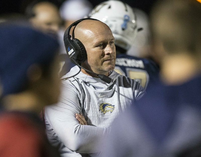 Bentonville West Coach Bryan Pratt said he hopes the release of covid-19 guidelines for high school sports teams by the University of Arkansas for Medical Sciences is a positive sign. “We can keep our fingers crossed this is the light at the end of the tunnel,” he said.
(NWA Democrat-Gazette/Ben Goff)