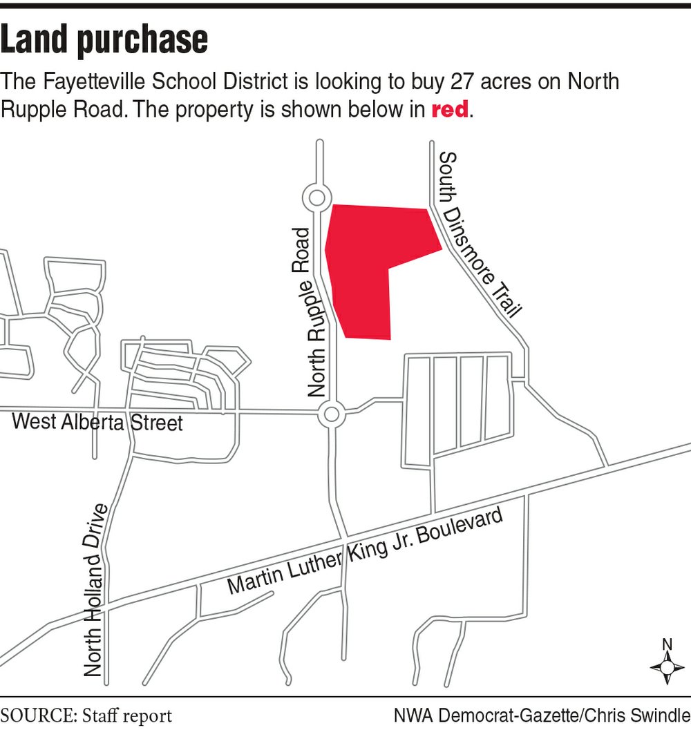 Fayetteville School District zeroes in on land for next school