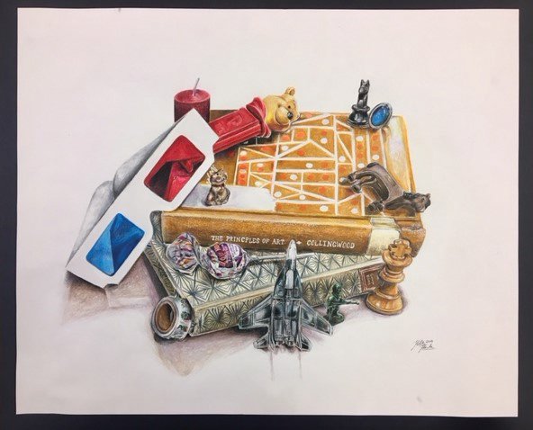 Halle Hardin, a 10th-grader at Beebe High School, won a Best in Class Award with a colored-pencil work, Still Life.