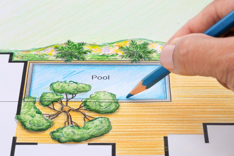 Looks good on paper -- When considering whether to add a pool, factor in not only the cost to build and maintain, but also the price of joy. (Courtesy of dreamstime.com)