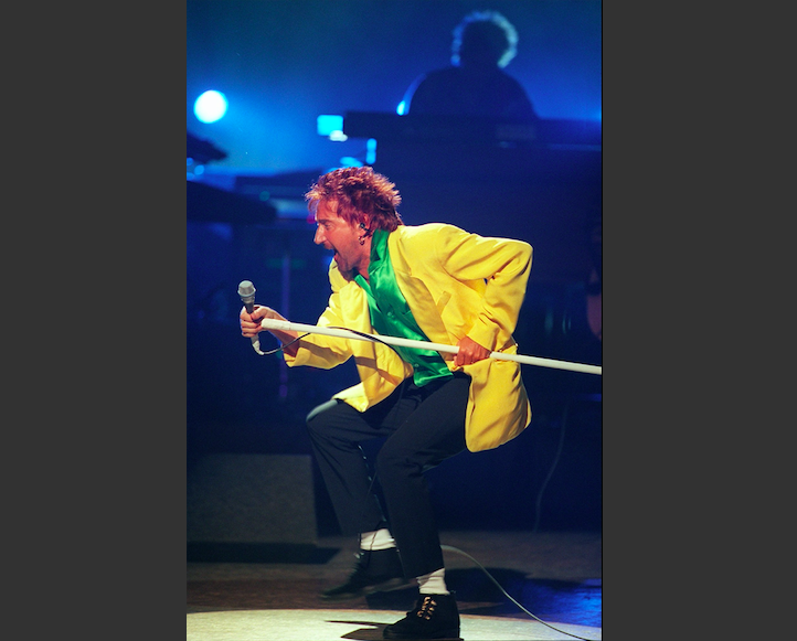 Rod Stewart performs at the VH-1 Honors show in 1996.

(AP)