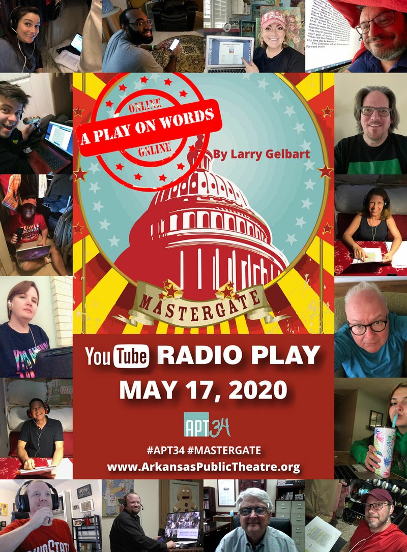 "Mastergate," APT's first online radio play, includes a cast of popular community actors, among them Elizabeth Wax, Tim Gilster, Tom Karounas, Ty Volz, Terry Vaughan, Ed McClure, Ben Baldwin and Shane Sturdivant. (Courtesy Image)