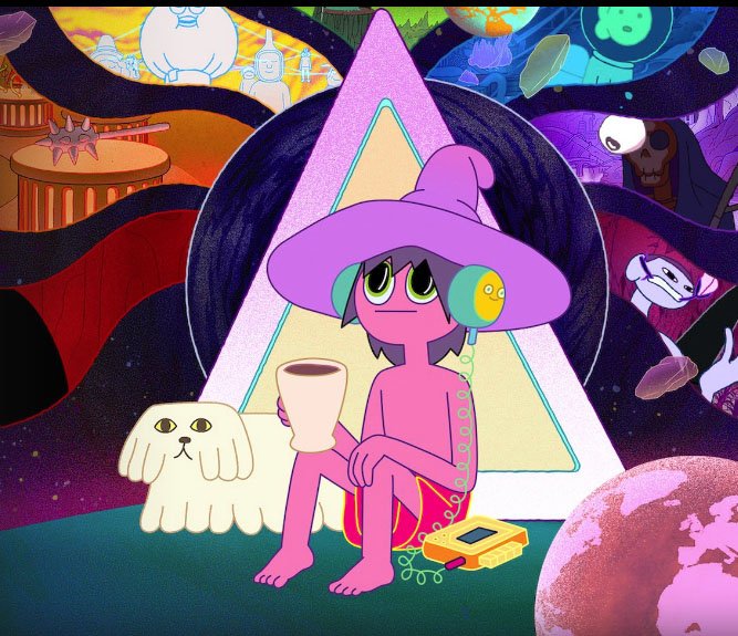 Pendleton Ward, the creator of the Cartoon Network series "Adventure Time With Finn and Jake," and comedian Duncan Trussell are at the wheel of "The Midnight Gospel," a Netflix cartoon series that animates Trussell's podcast, "Duncan Trussel Family Hour." (Courtesy Image)