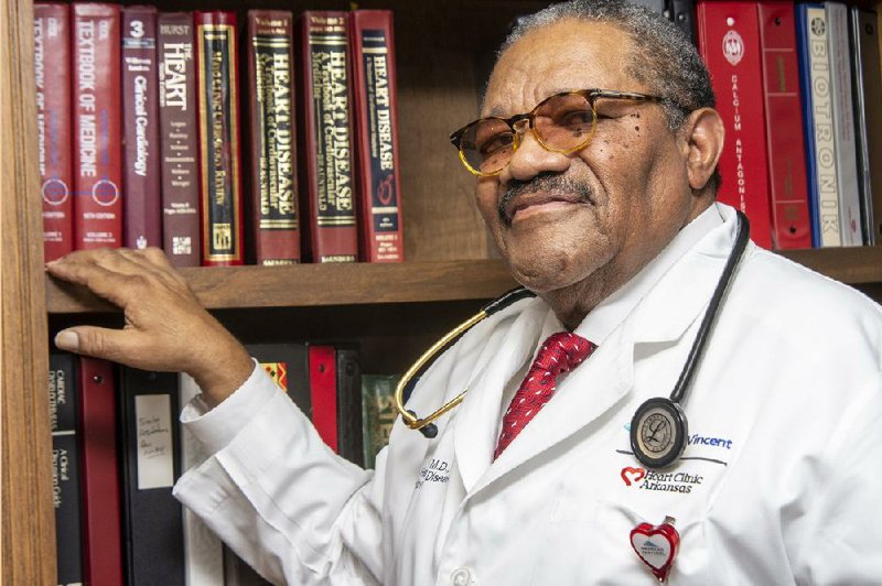 “Dr. Marvin Murphy, I thought, was hard on me. ... Midway through my second year, we had a discussion and he said, ‘No, Joe, I’m not hard on you. You’re going to be the first black person the university ever trained [in cardiology]. You can’t be an average fellow. I’m going to make you better.’” (Special to the Democrat-Gazette/Cary Jenkins) 
