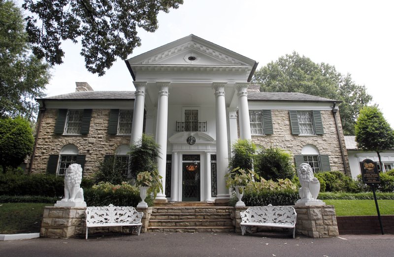 Elvis Presley's Graceland, seen here in a file photo, is reopening for tours May 21 after being closed since March. It will operate under social distancing guidelines and at reduced capacity. (AP file photo/Mark Humphrey)