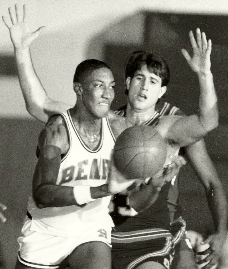 Before his 17-year NBA career, Scottie Pippen was a standout for the University of Central Arkansas from 1983-87, averaging 17.2 points, 8.1 rebounds and 2.7 assists for the Bears. (Arkansas Democrat-Gazette file photo) 