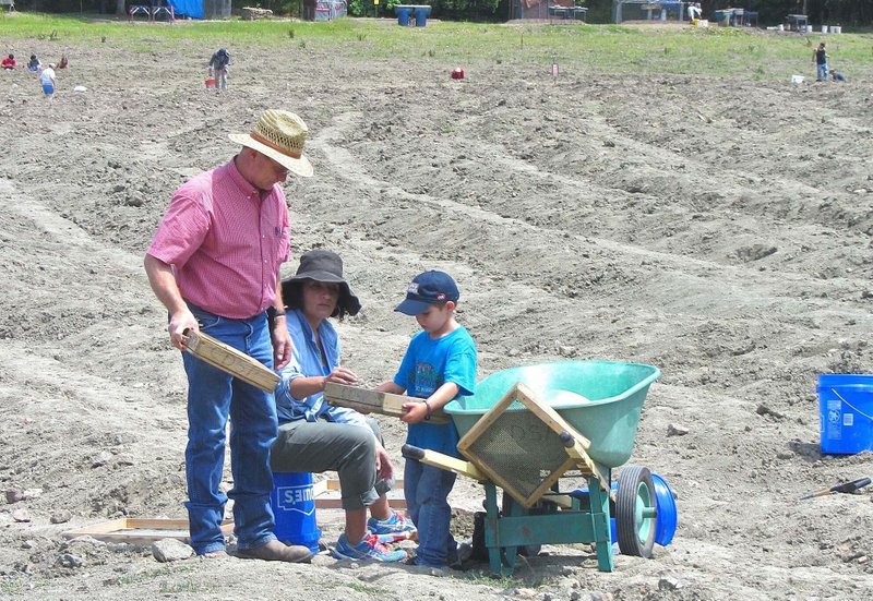 Families can start digging for diamonds again — with some restrictions — Friday at Crater of Diamonds State Park. (Democrat-Gazette file photo)