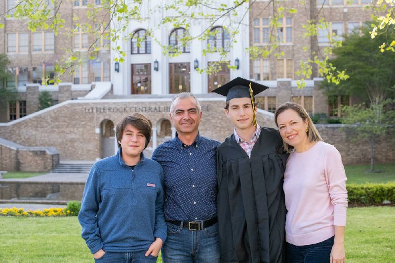 Baran, Emrem, Little Rock Central High School senior Deniz and Zeynep Vural 
