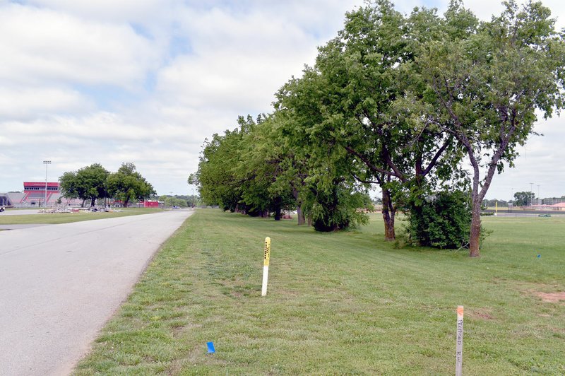 MARK HUMPHREY ENTERPRISE-LEADER Farmington School Board has designated this street as Bryan Law Way, in honor of the outgoing superintendent whose last day on the job will be June 30. The street comes off State Highway 170, serves as access to the new sports complex, loops around the back of Farmington High and reconnects to State Highway 170.