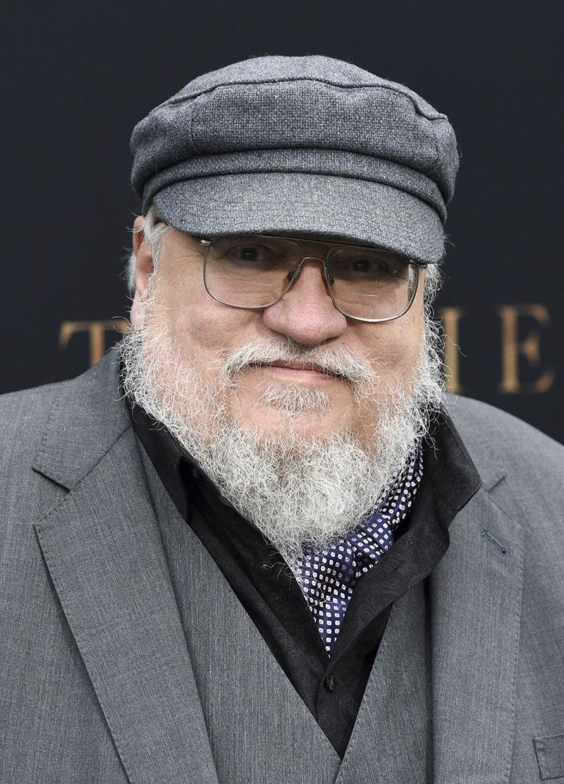 Author George R.R. Martin poses at the premiere of the film "Tolkien" at the Regency Village Theatre, Wednesday, May 8, 2019, in Los Angeles. 
 (Photo by Chris Pizzello/Invision/AP)