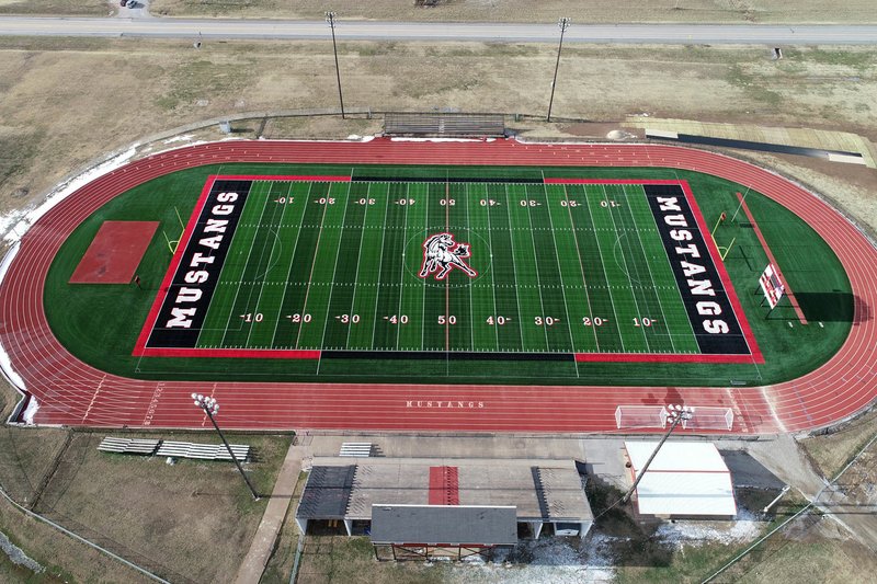 Photo Courtesy of Ric Akehurst The new turf field at McDonald County High School will remain quiet until at least July due the covid-19 safety measures the school district has in place.