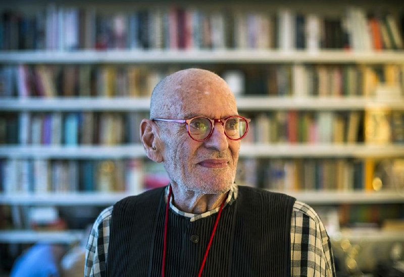 Activist, author, essayist and playwright Larry Kramer, shown in his New York apartment in 2017, made an impact in the world of letters and in the public sphere.
(New York Times file photo)