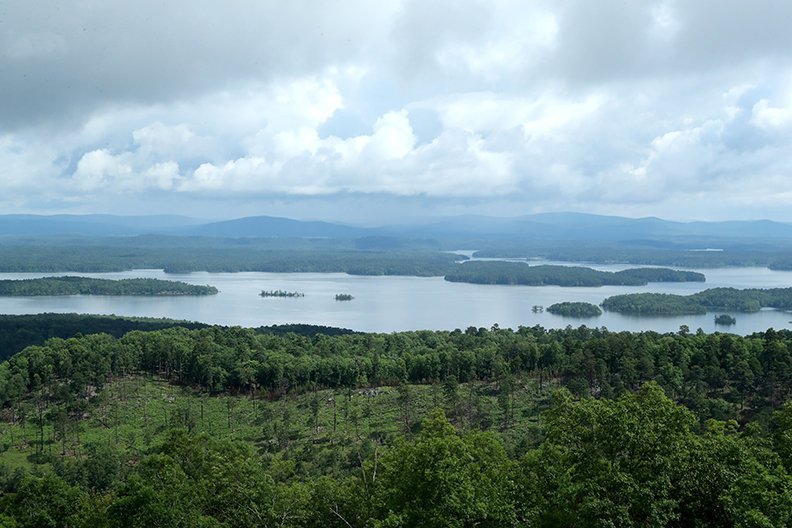 The view from the Hickory Nut Mountain vista overlook in the Ouachita National Forest. - Photo by Richard Rasmussen of The Sentinel-Record