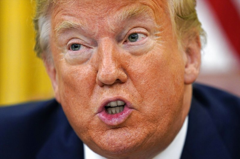 President Donald Trump speaks before signing an executive order aimed at curbing protections for social media giants, in the Oval Office of the White House, Thursday, May 28, 2020, in Washington. (AP Photo/Evan Vucci)