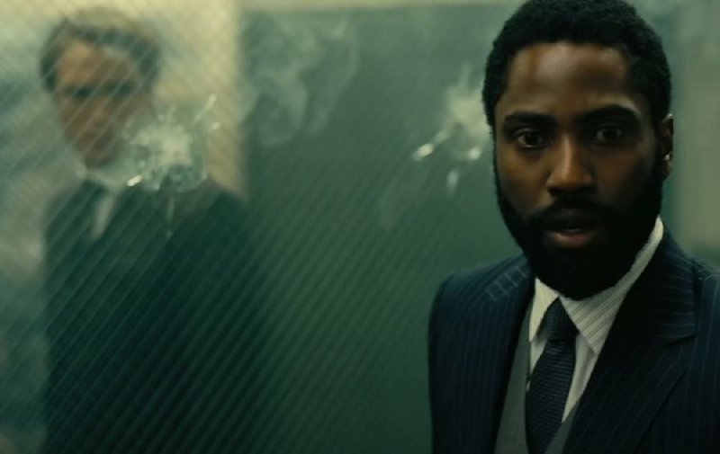 John David Washington (right) stars in Christopher Nolan’s Tenet. The plot of the film, which also stars Robert Pattinson, has been kept mostly secret.