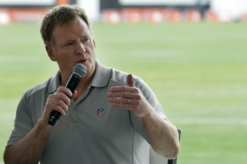 NFL Commissioner Roger Goodell said Thursday that the league expects coaches to be among the employees permitted in club facilities starting next week.
(AP file photo)