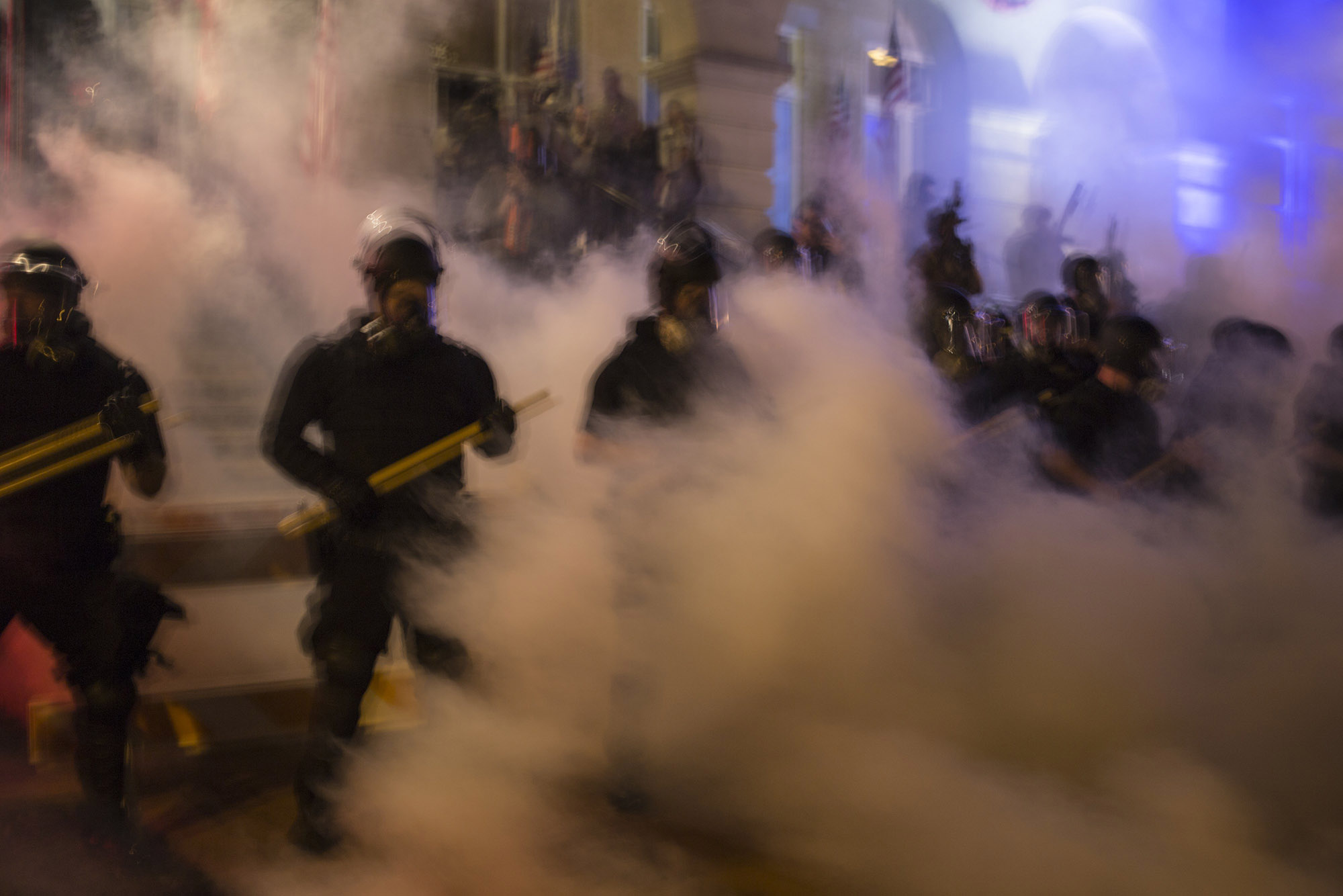 Deputies Fire Tear Gas At Protesters At Bentonville Square