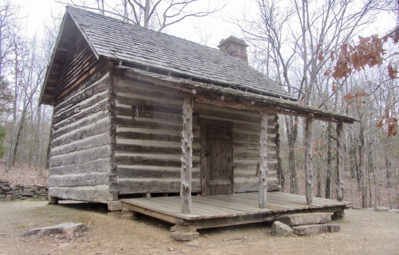 At Woolly Hollow State Park, a half-mile trail leads to Woolly Cabin, built in 1882.

(Special to the Democrat-Gazette/Marcia Schnedler)