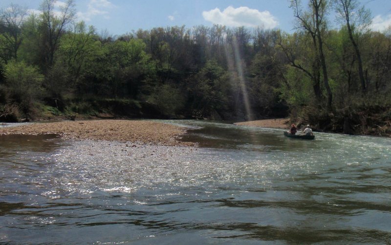 The delights of a War Eagle River float-fishing trip may include unexpected acts of kindless. (NWA Democrat-Gazette/Flip Putthoff)