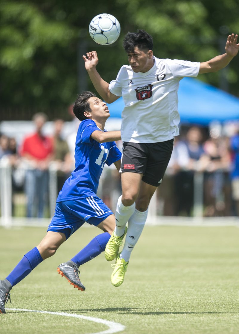 Christian Chavez was side- lined with an injury before the coronavirus pandemic put an end to Fort Smith Northside’s season. 
(NWA Democrat-Gazette/ Charlie Kaijo) 
