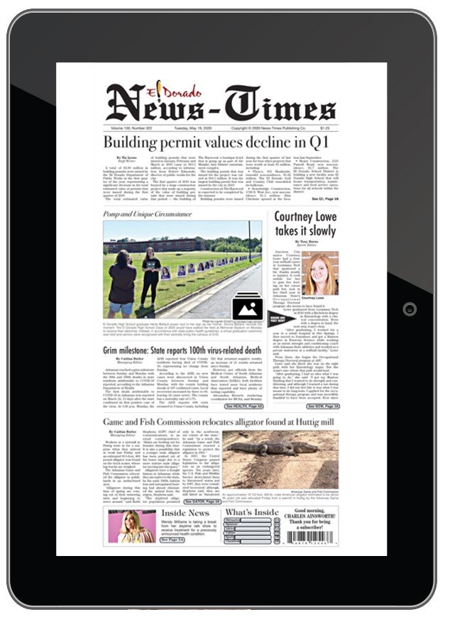 The El Dorado News-Times will be adopting a digital format with a Sunday print edition starting in August. Subscribers are offered free iPads with which to view our digital replica. (News-Times production department)