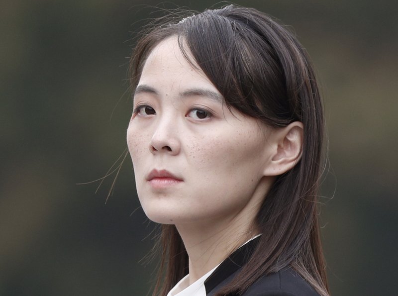  In this March 2, 2019, file photo, Kim Yo Jong, sister of North Korea's leader Kim Jong Un attends a wreath-laying ceremony at Ho Chi Minh Mausoleum in Hanoi, Vietnam. (Jorge Silva/Pool Photo via AP, File)