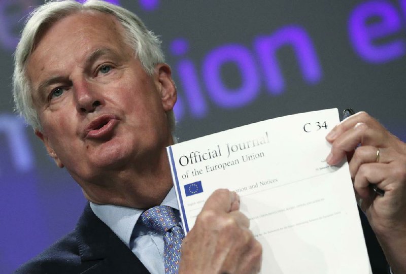 “In all areas, the U.K. continues to backtrack on the commitments it has taken in the political declaration. We will not accept this backtracking,” the European Union’s chief Brexit negotiator, Michel Barnier, said Friday after talks in Brussels.
(AP/Yves Herman)