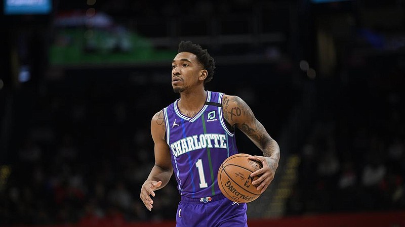 Malik Monk (Bentonville) of the Charlotte Hornets is entering his fourth sea- son in the NBA. (AP/AJ Mast) 

